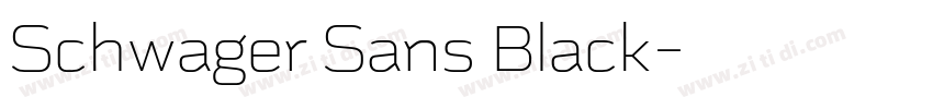 Schwager Sans Black字体转换